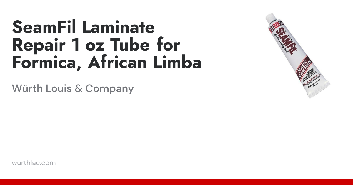 SeamFil Laminate Repair 1 oz Tube for Formica, African Limba | Würth ...