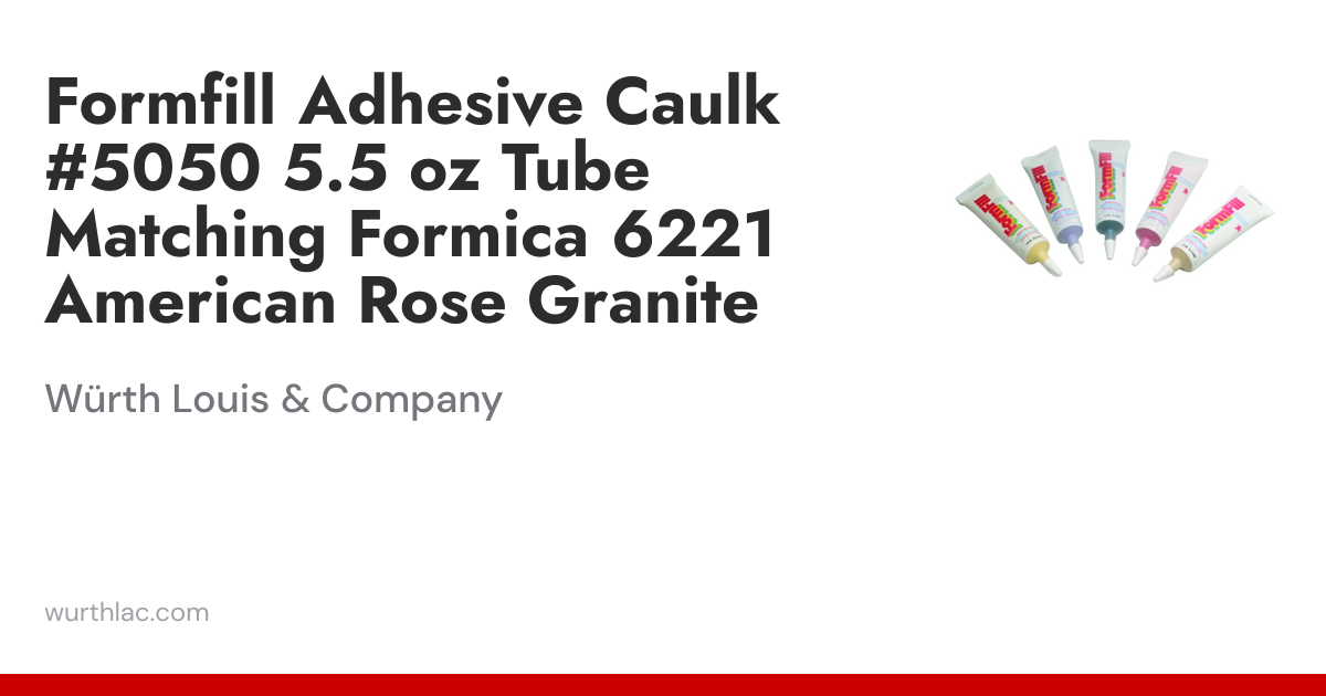 Formfill Adhesive Caulk #5050 5.5 oz Tube Matching Formica 6221 ...