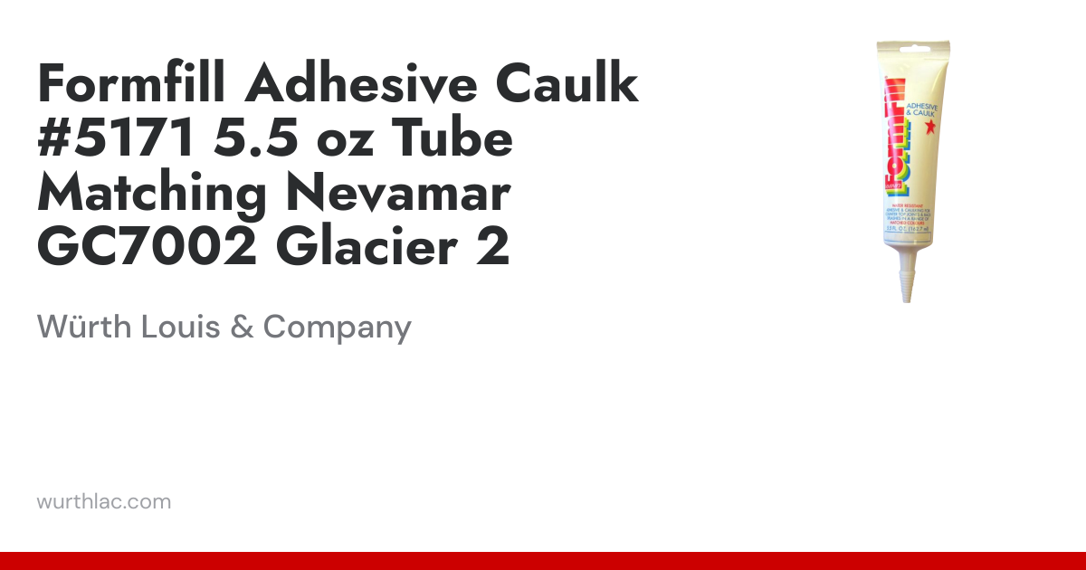 Formfill Adhesive Caulk #5171 5.5 oz Tube Matching Nevamar GC7002 ...