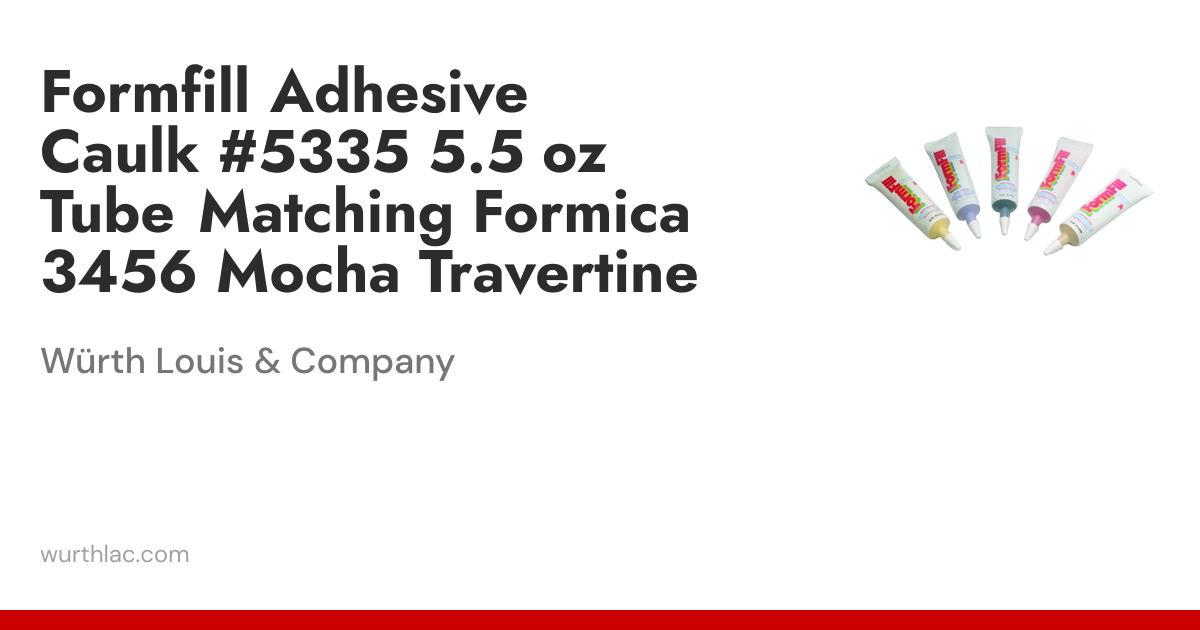 Formfill Adhesive Caulk #5335 5.5 oz Tube Matching Formica 3456 Mocha ...