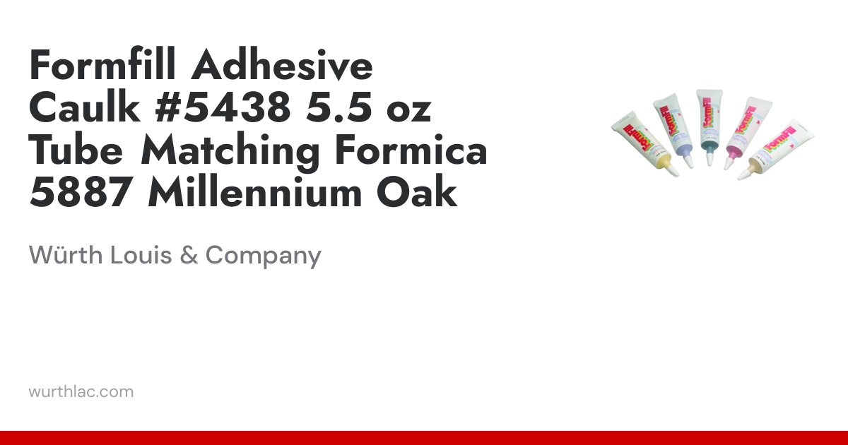 Formfill Adhesive Caulk #5438 5.5 oz Tube Matching Formica 5887 ...