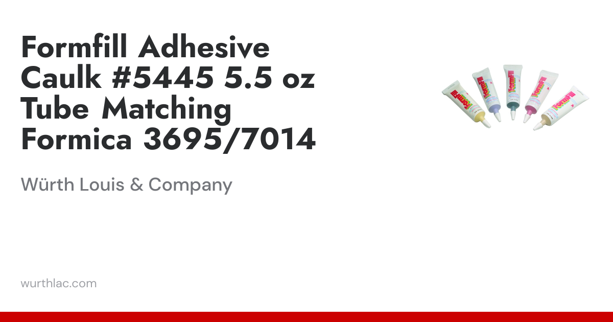 Formfill Adhesive Caulk #5445 5.5 oz Tube Matching Formica 3695/7014 ...