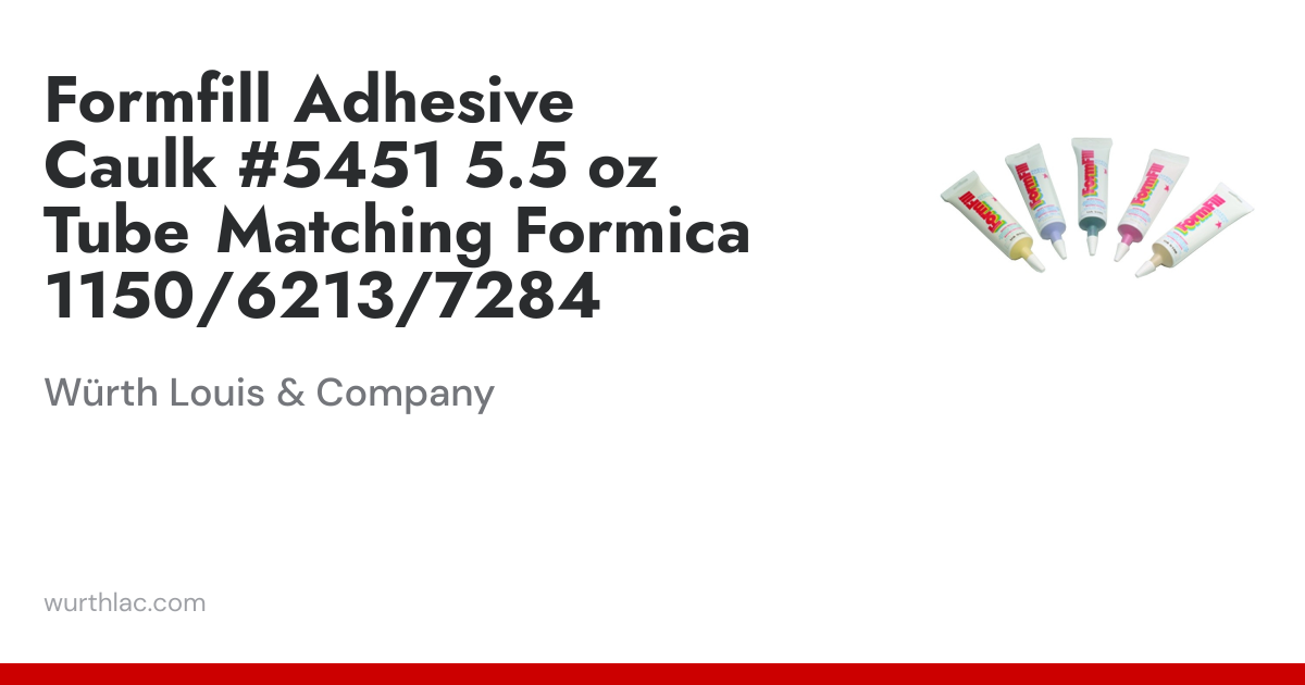 Formfill Adhesive Caulk #5451 5.5 oz Tube Matching Formica 1150/6213 ...