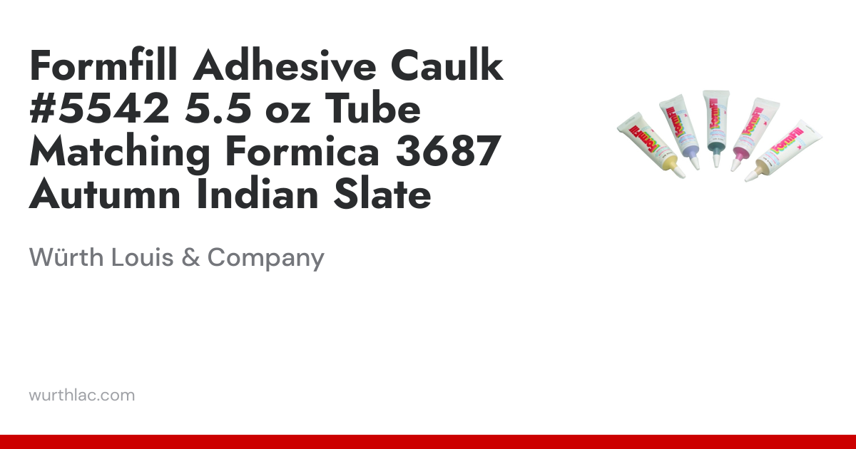 Formfill Adhesive Caulk #5542 5.5 oz Tube Matching Formica 3687 Autumn ...