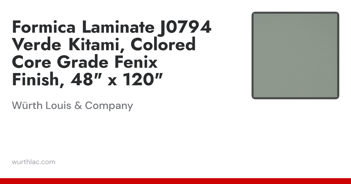 Formica Laminate J0794 Verde Kitami, Colored Core Grade Fenix Finish ...