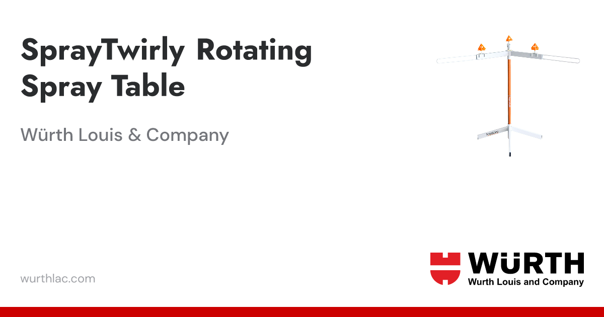 SprayTwirly Rotating Spray Table | Würth Louis & Company