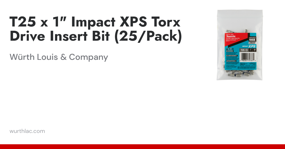 Bosch 2-in Impact Tough Power Bit, P2, 5 Pack (Bosch ITPH2205