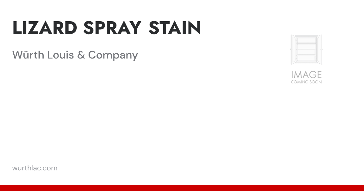 LIZARD SPRAY STAIN | Würth Louis & Company