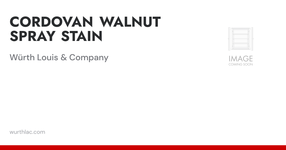 CORDOVAN WALNUT SPRAY STAIN | Würth Louis & Company