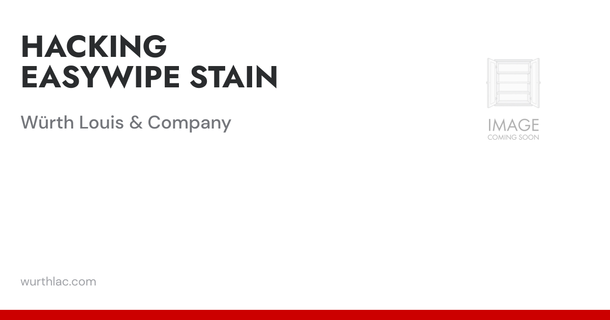 HACKING EASYWIPE STAIN | Würth Louis & Company
