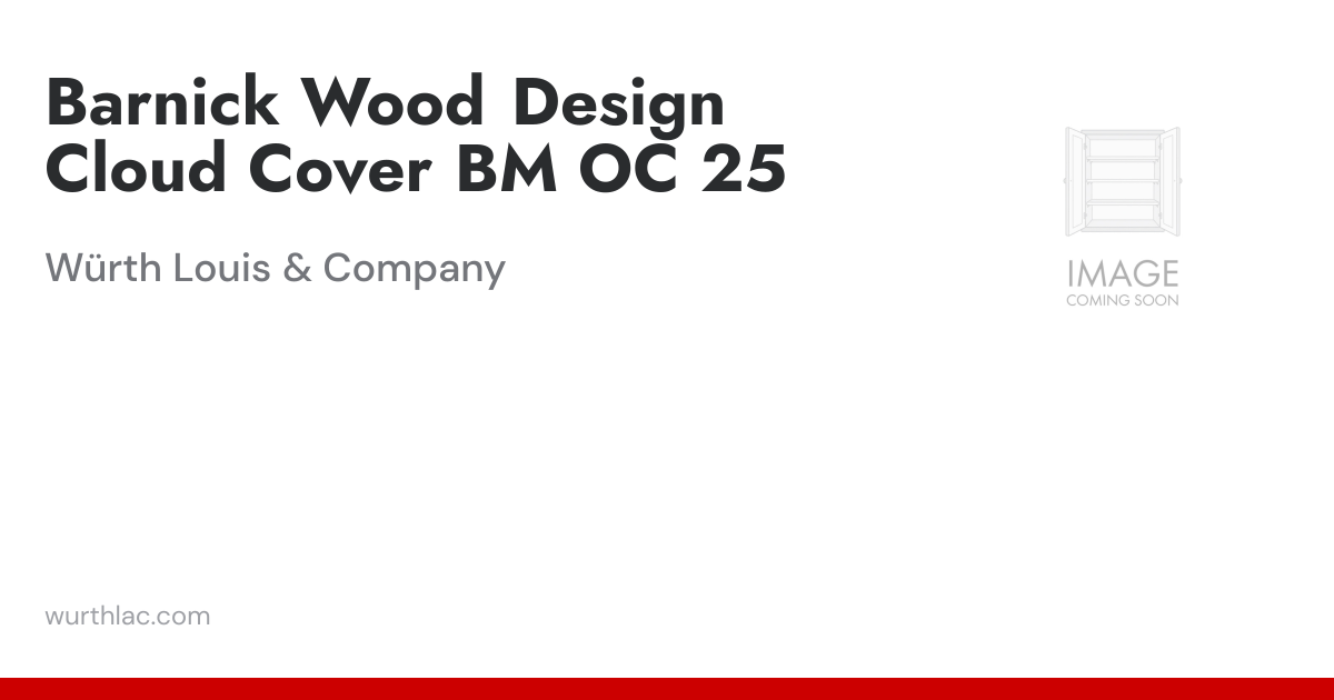 Barnick Wood Design Cloud Cover BM OC 25 | Würth Louis & Company