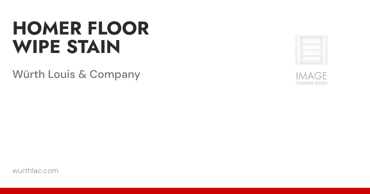 HOMER FLOOR WIPE STAIN | Würth Louis & Company