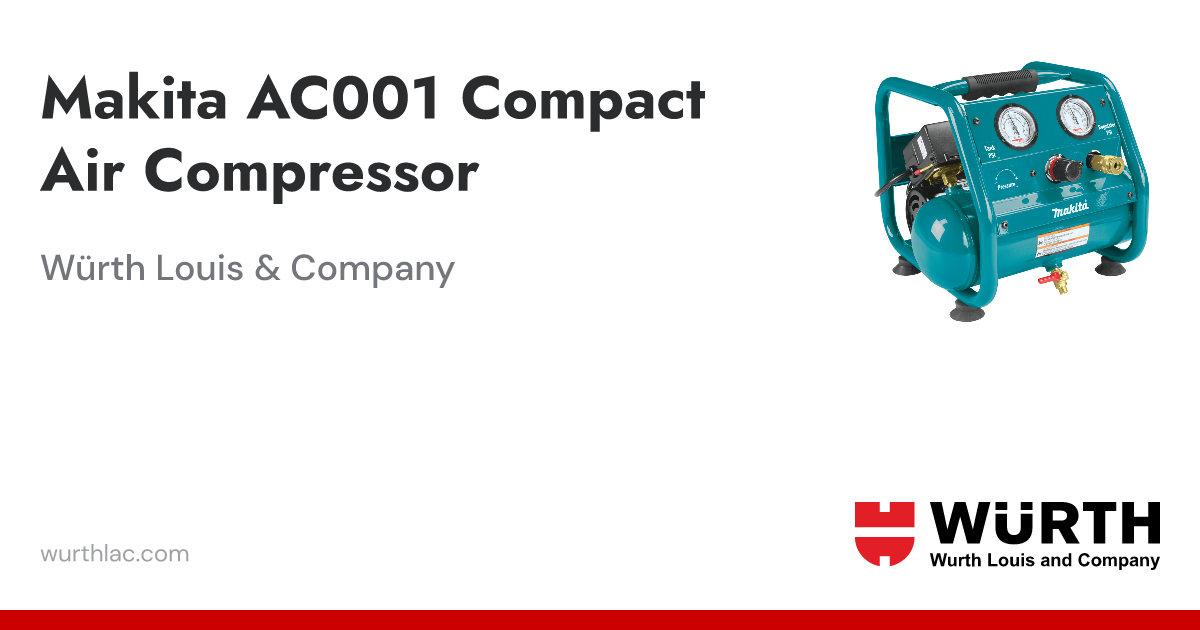 Makita AC001 Compact Air Compressor | Würth Louis & Company