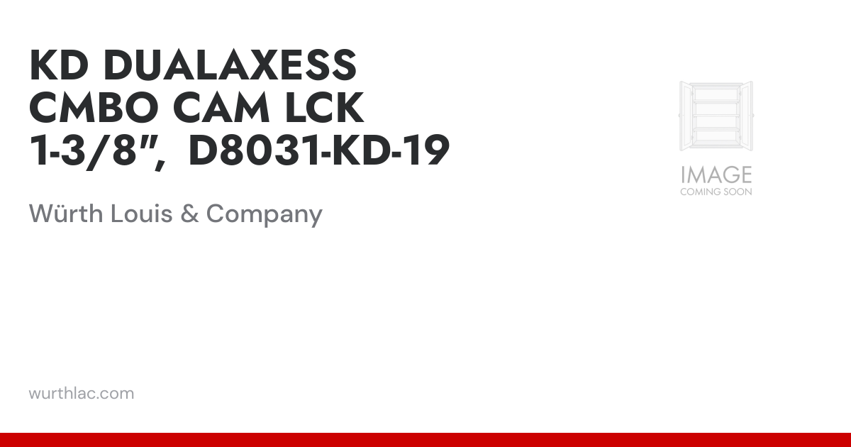 KD DUALAXESS CMBO CAM LCK 1-3/8
