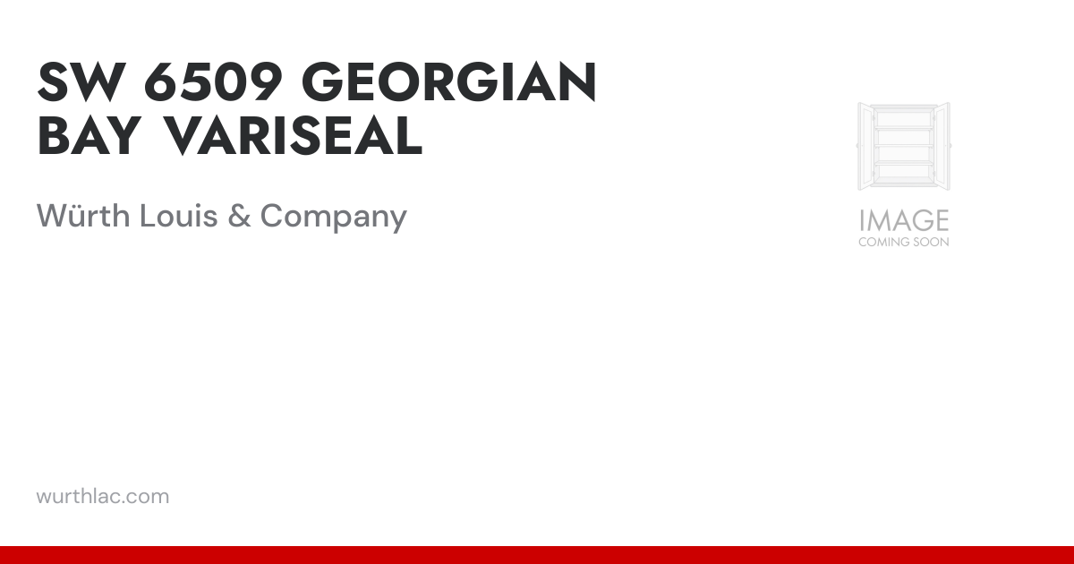 SW 6509 GEORGIAN BAY VARISEAL | Würth Louis & Company