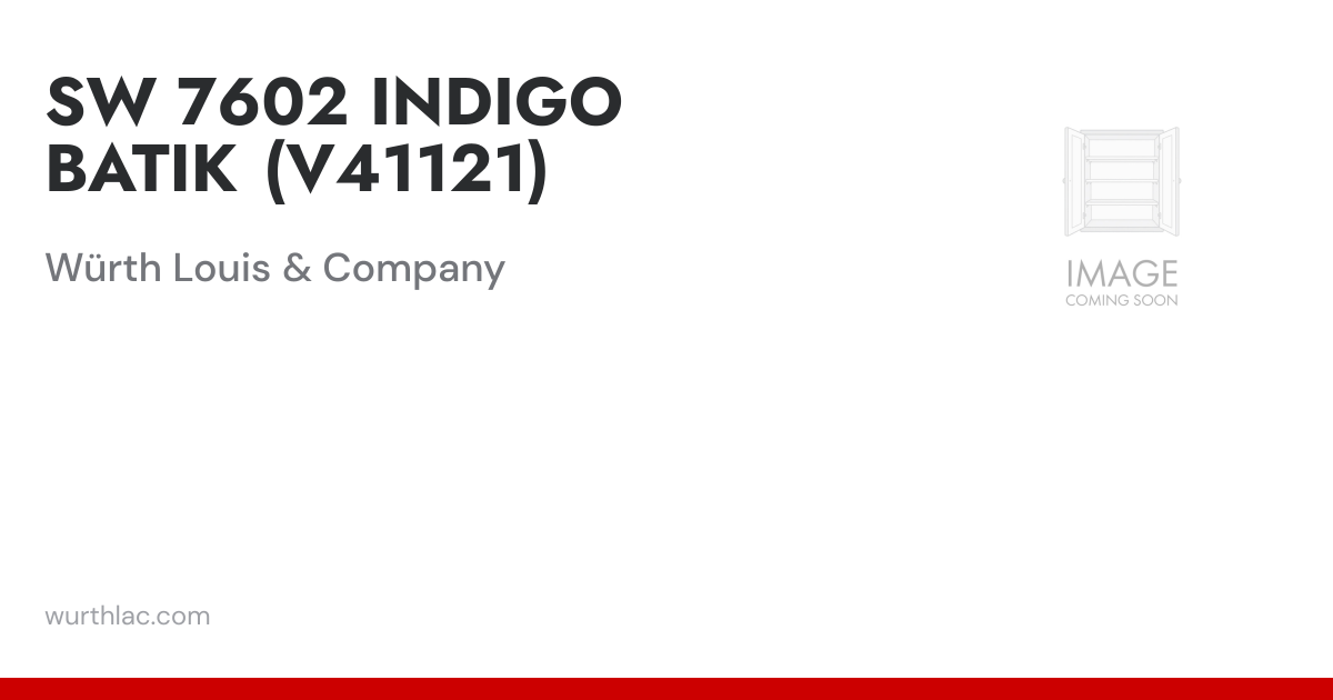 SW 7602 INDIGO BATIK (V41121) | Würth Louis & Company