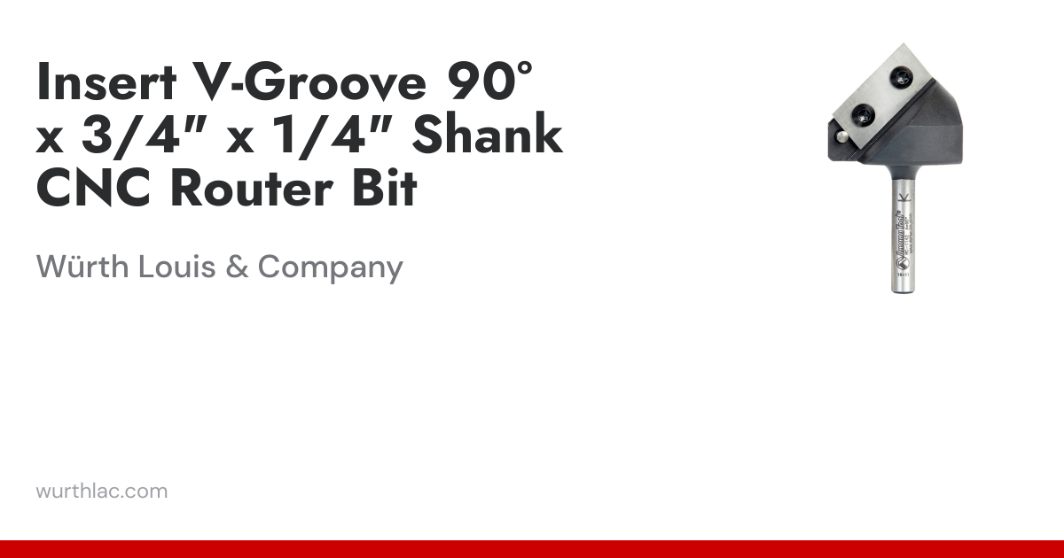 Insert V-Groove 90° x 3/4