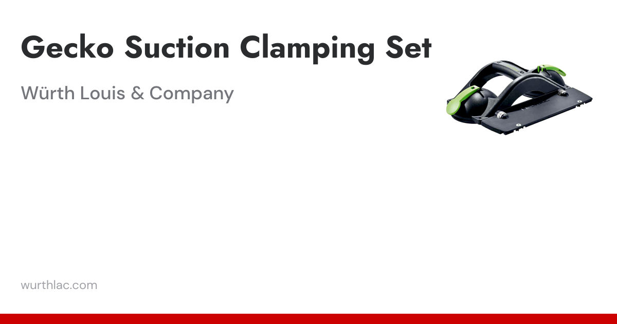 Gecko Suction Clamping Set | Würth Louis & Company