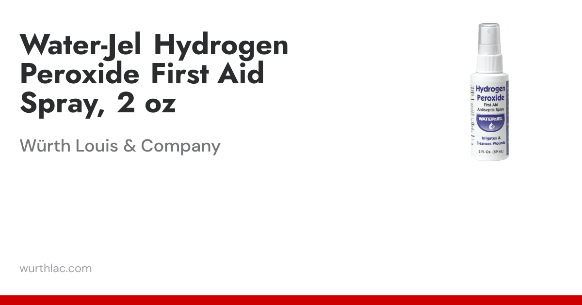 Water-Jel Hydrogen Peroxide First Aid Spray, 2 oz | Würth Louis & Company