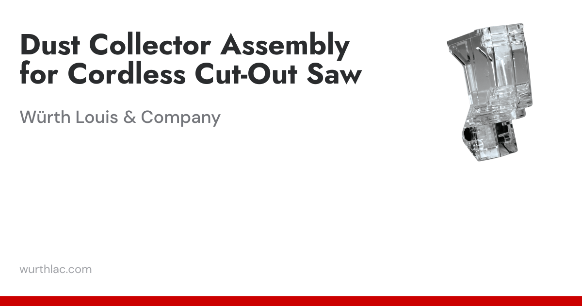 Dust Collector Assembly for Cordless Cut-Out Saw | Würth Louis & Company