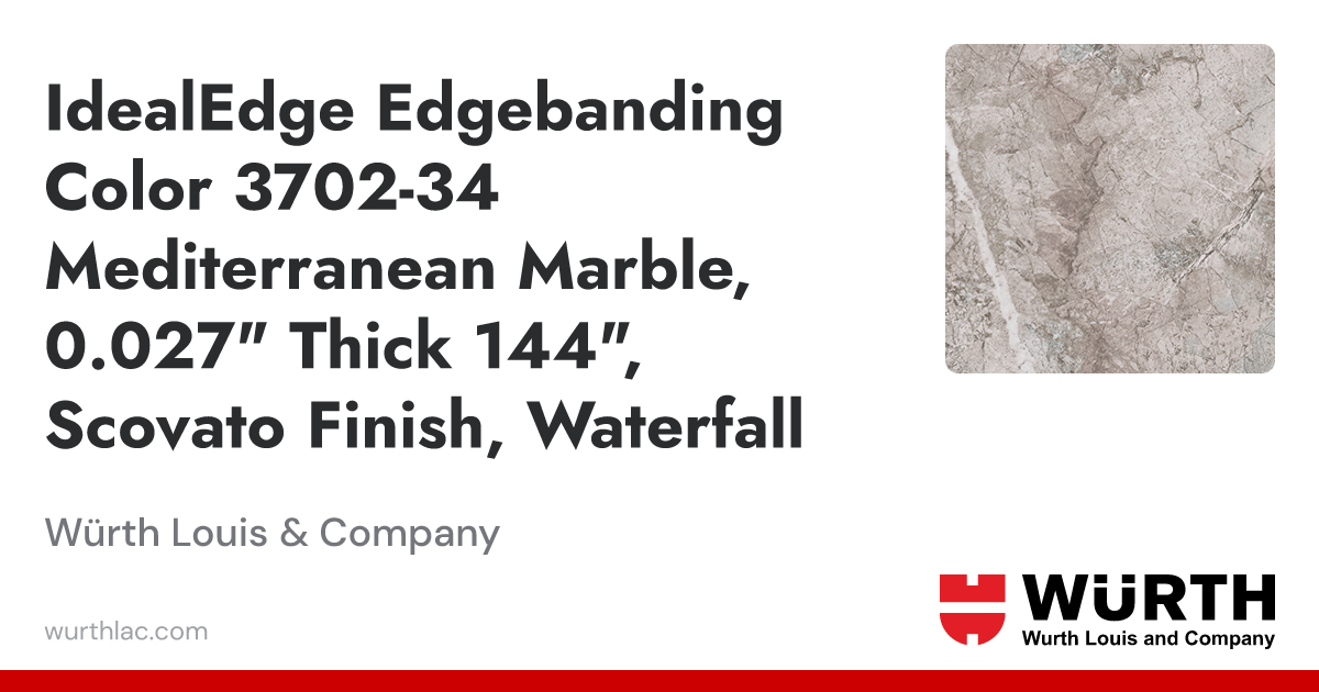 IdealEdge Edgebanding Color 3702-34 Mediterranean Marble, 0.027