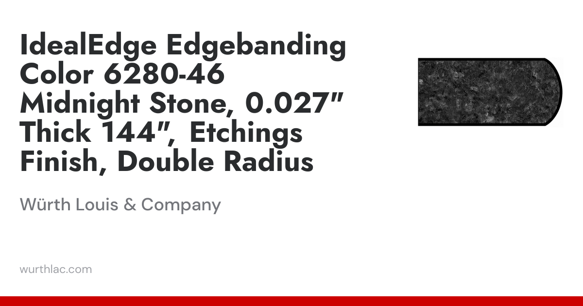IdealEdge Edgebanding Color 6280-46 Midnight Stone, 0.027