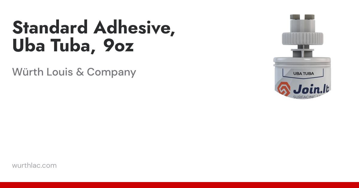 Standard Adhesive, Uba Tuba, 9oz | Würth Louis & Company