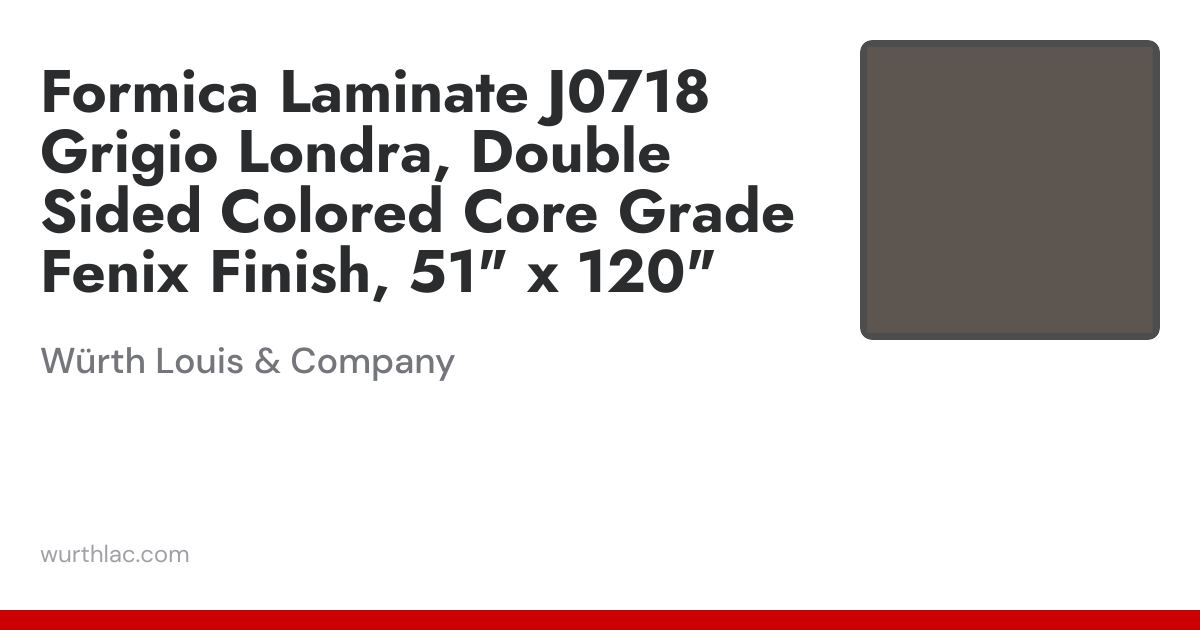 Formica Laminate J0718 Grigio Londra, Double Sided Colored Core Grade ...
