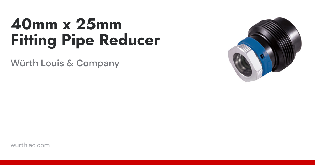 40mm x 25mm Fitting Pipe Reducer | Würth Louis & Company