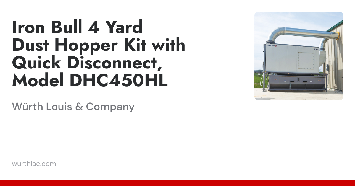 Iron Bull 4 Yard Dust Hopper Kit with Quick Disconnect, Model DHC450HL ...