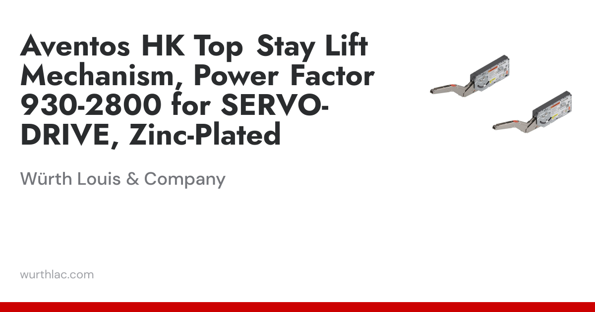 Aventos HK Top Stay Lift Mechanism, Power Factor 930-2800 for SERVO ...