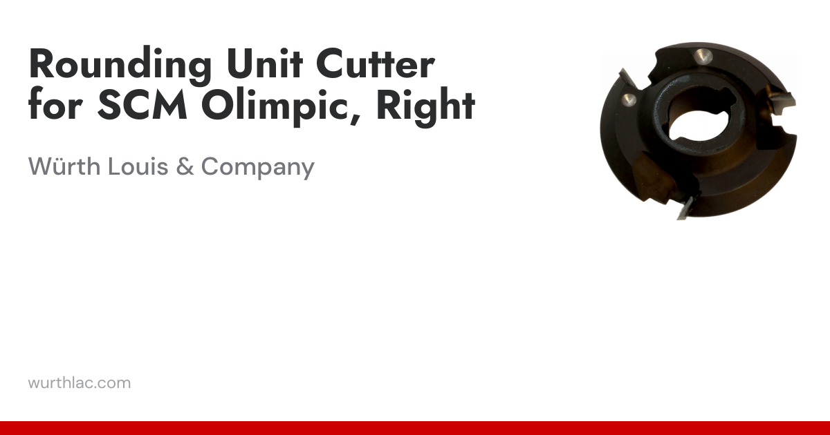 Rounding Unit Cutter for SCM Olimpic, Right | Würth Louis & Company