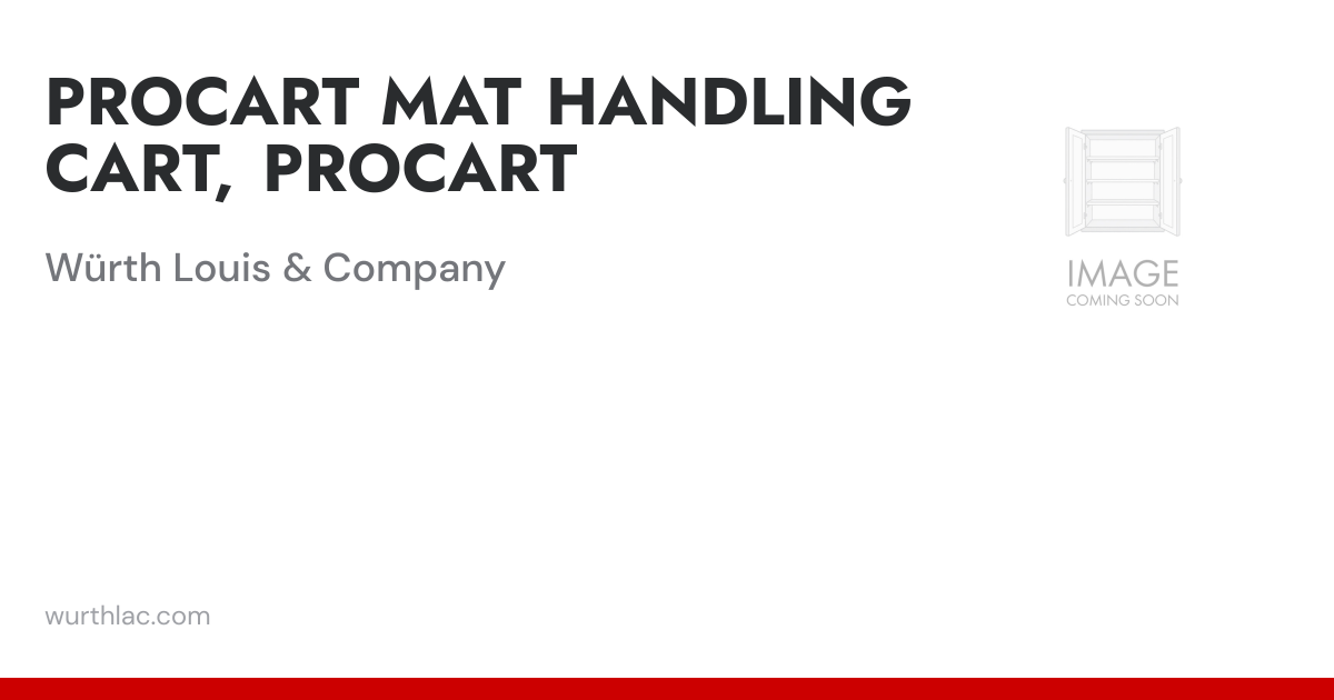 PROCART MAT HANDLING CART, PROCART | Würth Louis & Company