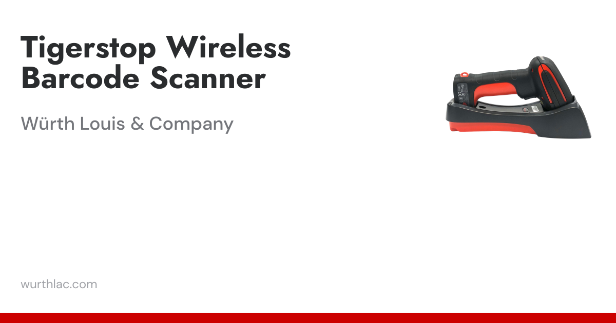 Tigerstop Wireless Barcode Scanner | Würth Louis & Company