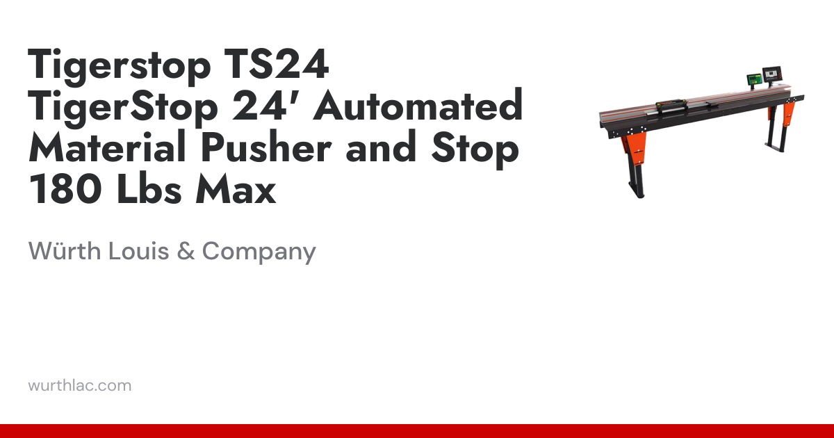 Tigerstop TS24 TigerStop 24' Automated Material Pusher and Stop 180 Lbs ...