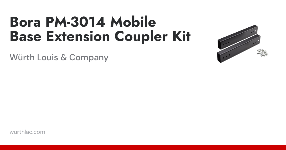 Bora PM-3014 Mobile Base Extension Coupler Kit | Würth Louis & Company