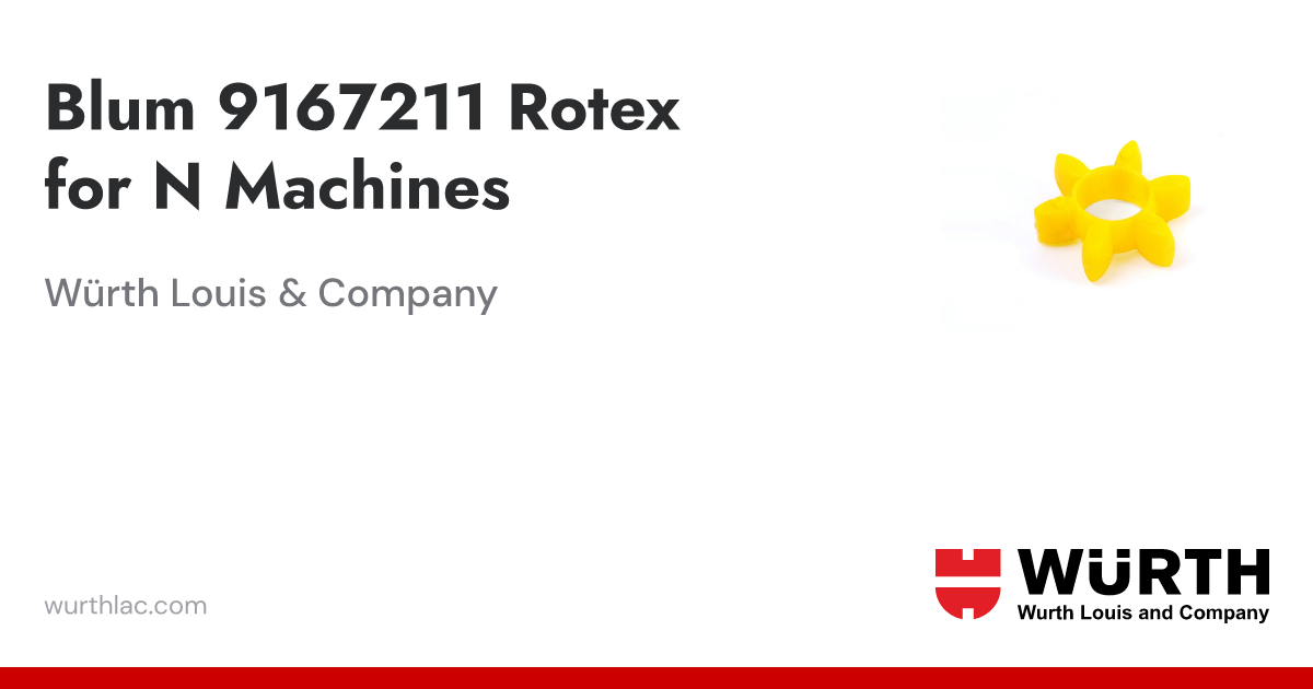 Blum 9167211 Rotex for N Machines | Würth Louis & Company