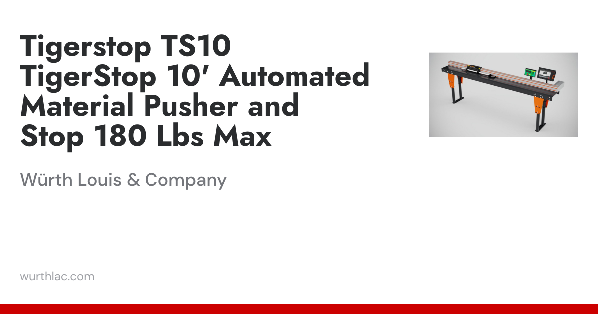 Tigerstop TS10 TigerStop 10' Automated Material Pusher and Stop 180 Lbs ...